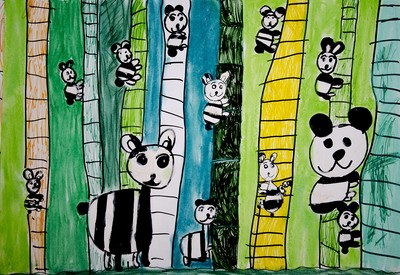 Autorką obrazu jest Urszula Muszczak, lat 6