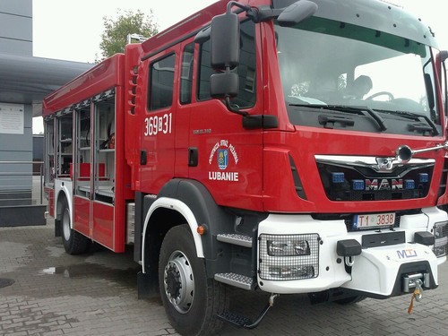 Samochód ratowniczo-gaśniczy z funkcją chemiczno-ekologiczną zakupiony dla OSP w Lubaniu