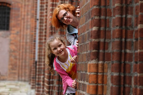 Magdalena Gaca z córką w Toruniu, fot. Mikołaj Kuras 