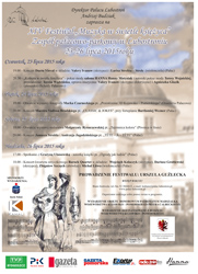 Plakat XIV Festiwalu „Muzyka w Świetle Księżyca”