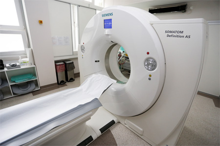 Tomograf komputerowy w Wojewódzkim Szpitalu Zespolonym w Toruniu, fot. Mikołaj Kuras