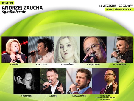 Andrzej Zaucha Symfonicznie w Sopocie - plakat