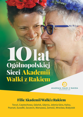 Jubileusz Akademii Walki z Rakiem - plakat