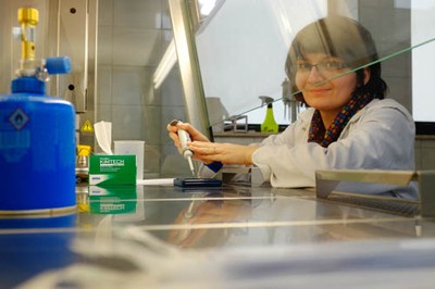 Małgorzata Szultka z toruńskiego UMK otrzymała stypendium doktoranckie w ramach projektu „Krok w przyszłość” w 2014 roku, fot. Wojtek Szabelski/freepress.pl.