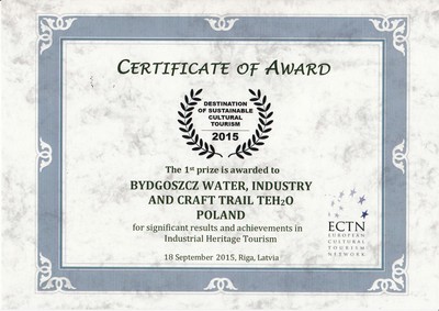Szlak TeH2O w Bydgoszczy - I nagroda