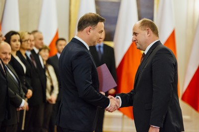 Wręczenie aktu powołania do Narodowej Rady Rozwoju, fot. Eliza Radzikowska-Białobrzewska/KPRP