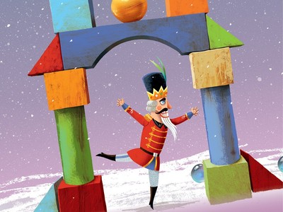 Fragment z plakatu spektaklu „Dziadek do orzechów”