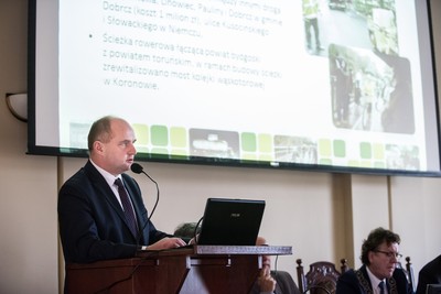 Sesja RM Bydgoszczy z udziałem marszałka Piotra Całbeckiego, fot. Tymon Markowski