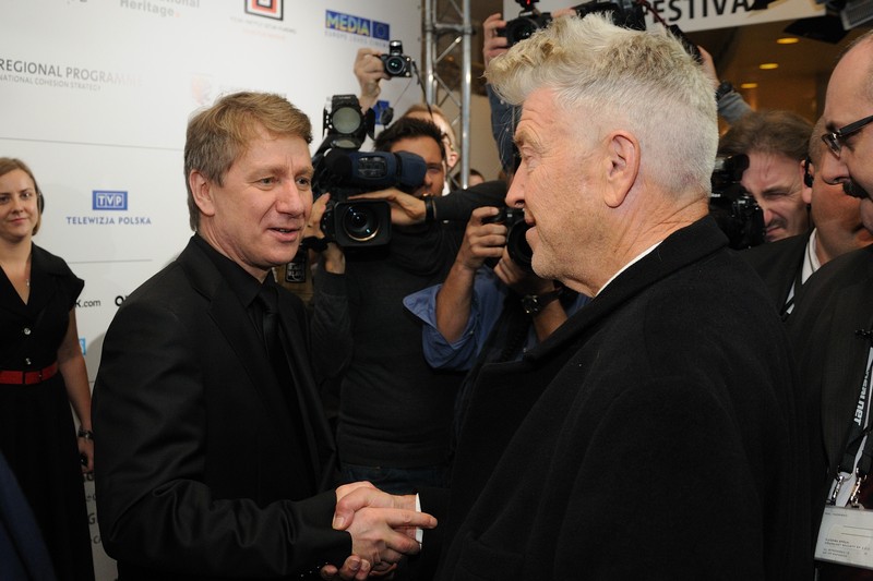 Marek Żydowicz i gość Camerimage 2012 wybitny reżyser David Lynch, fot. Marek Dembski