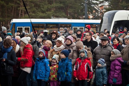 Uroczyste uruchomienie nowej linii do Fordonu, fot. Tymon Markowski