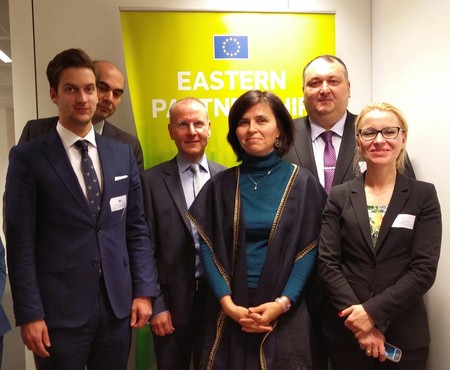 Uczestnicy spotkania w Dyrekcji Generalnej ds. Polityki Sąsiedztwa i Negocjacji w sprawie Rozszerzenia