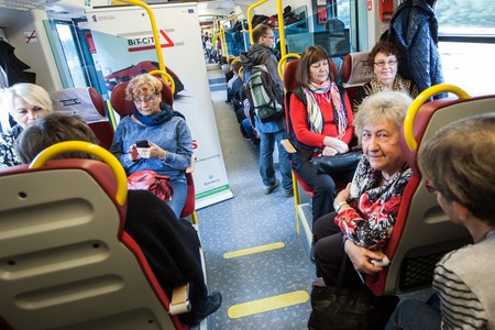 Przejazd promocyjny BiT City, październik 2015, fot. Andrzej Goiński