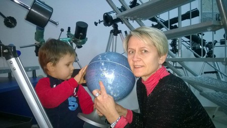 Ilona Dybicz podczas zajęć dla przedszkolaków