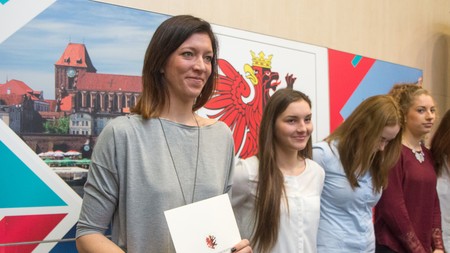 Ceremonia wręczenia stypendiów sportowych marszałka województwa, fot. Szymon Zdziebło