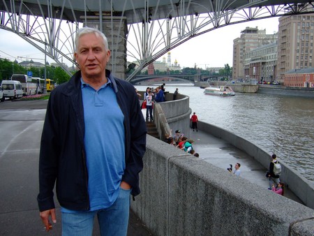 Rafał Mierzejewski podczas zdjęć do filmu w Moskwie, fot. Andrzej Adamczak