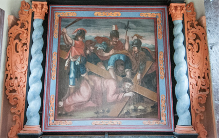 Via Dolorosa, jedna ze stacji Drogi Krzyżowej w Pakości w powiecie inowrocławkim, fot. Tymon Markowski