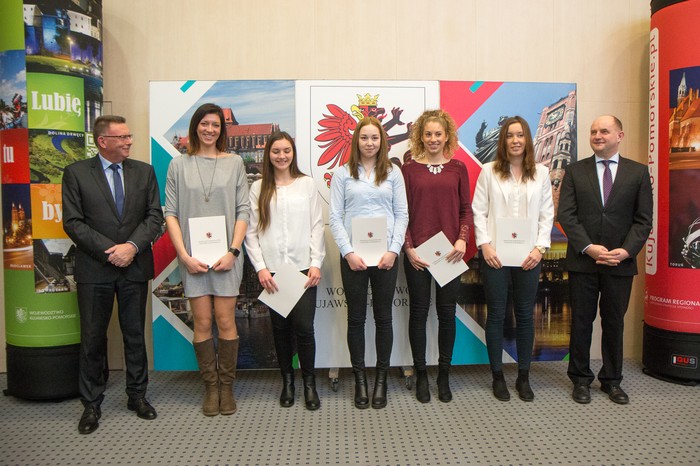 Ceremonia wręczenia stypendiów sportowych marszałka województwa, fot. Szymon Zdziebło