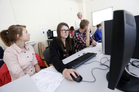 Zajęcia w Gimnazjum i Liceum Akademickie w Toruniu, fot. Mikołaj Kuras