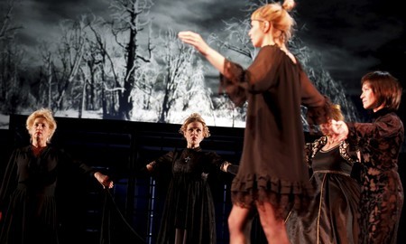 Próba do spektaklu „Krzyżacy”, fot. Mikołaj Kuras