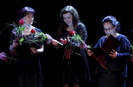 Wręczenie nagród marszałka województwa z okazji Międzynarodowego Dnia Teatru, fot. Mikołaj Kuras