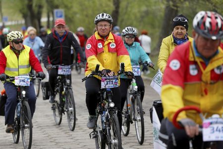 Inauguracja sezonu turystycznego 2016 – rajd rowerowy we Włocławku, fot. Mikołaj Kuras