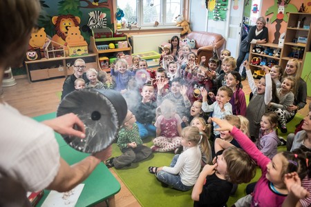 Zajęcia w przedszkolu w Łochowicach, fot. Tymon Markowski