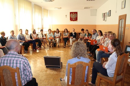 Uczestnicy szkolenia „Dialog motywujący w pracy z rodziną”, Mogilno 23-24.05.2016r. fot. Biuro Wsparcia Rodziny i Przeciwdziałania Przemocy