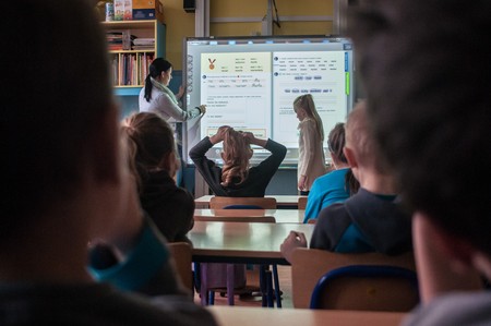 Zajęcia w Szkole Podstawowej w Markowicach w gminie Strzelno, fot. Tymon Markowski