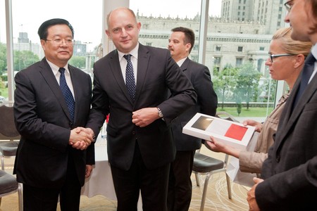 Spotkanie przedstawicieli marszałkowskiej administracji z delegacją z Hubei, fot. Andrzej Goiński