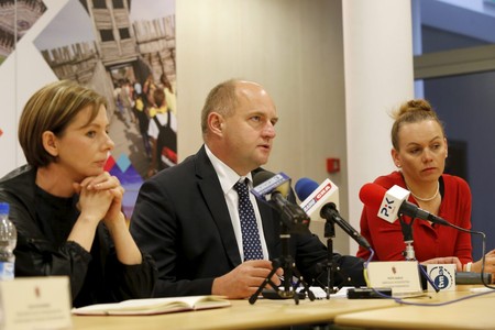 Konferencja prasowa marszałka województwa po ostatnim czerwcowym posiedzeniu Komitetu Monitorującego RPO, fot. Mikołaj Kuras