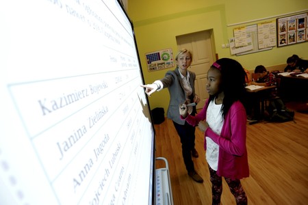 Lekcja w Szkole Podstawowej nr 1 w Ciechocinku, fot. Mikołaj Kuras