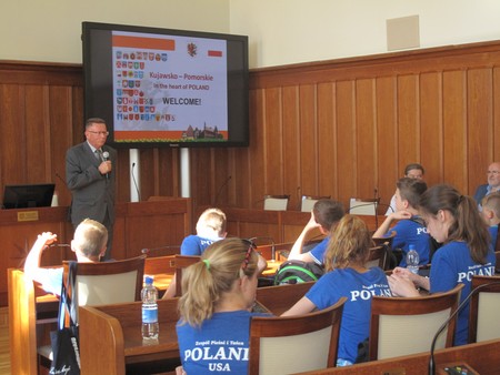 Spotkanie wicemarszałka z grupą Polanie