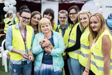 Małgorzata Zajdel oraz jej współpracownicy i studenci podczas Astro Festiwalu na Wyspie Młyńskiej, fot. Tymon Markowski