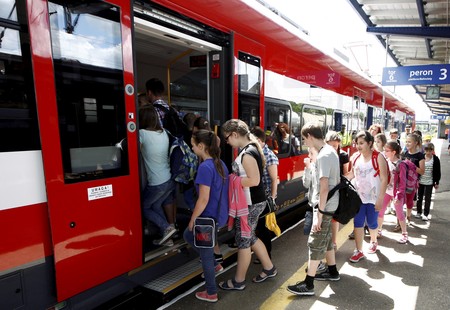 Elf na dworcu w Solcu Kujawskim w powiecie bydgoskim, fot. Andrzej Goiński