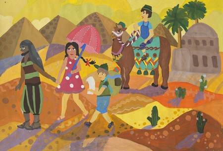 Autorką pracy jest Anastasia Rudenco, lat 12, Cahul (Mołdawia), zasoby Galerii i Ośrodka Plastycznej Twórczości Dziecka w Toruniu