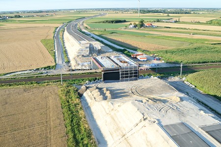 Obwodnica Inowrocławia w budowie, fot. GDDKiA