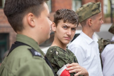Gra miejska o Powstaniu Warszawskim w Toruniu w ramach obchodów 72. rocznicy wybuchu powstania, fot. Szymon Zdziebło/tarantoga.pl