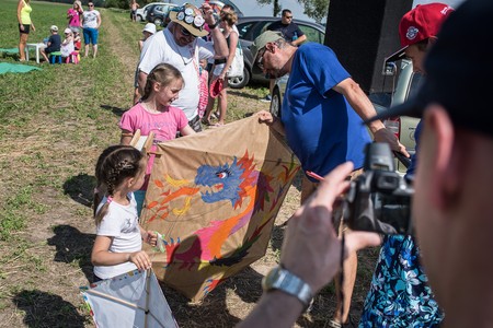 Spośród atrakcji przygotowanych dla dzieci wyjątkowym wydarzeniem był Łabiszyński Festiwal Latawców, fot. Tymon Markowski