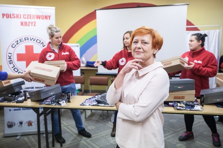 Danuta Szukalska - Dyrektor z Kujawsko-Pomorskiego Oddziału Okręgowego PCK w Bydgoszczy/fot. Andrzej Goiński