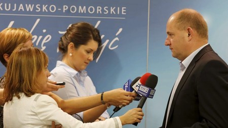 Konferencja prasowa marszałka województwa na temat nowych konkursów RPO, fot. Mikołaj Kuras