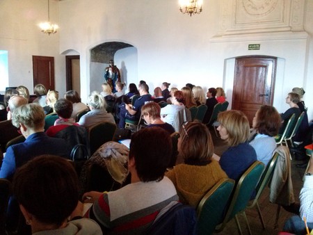 Uczestnicy szkolenia Procedura „Niebieskie Karty” jako narzędzie przeciwdziałania przemocy w rodzinie, Golub-Dobrzyń, 23.09.2016 r., fot. Biuro Wsparcia Rodziny i Przeciwdziałania Przemocy