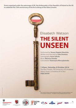 Plakat zapowiadający sobotni spektakl w Byre Theatre w St. Andrews