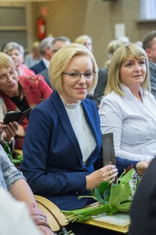 Halina Murawska podczas gali Dnia Edukacji, fot. Szymon Zdziebło/tarantoga.pl