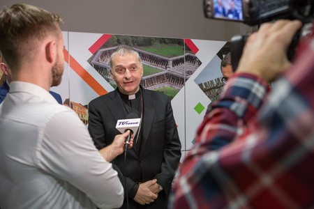 Spotkanie z bpem Arielem Edgardem Torrado Mosconim i ks. Basharem Fawadlehem, fot. Szymon Zdziebło/tarantoga.pl