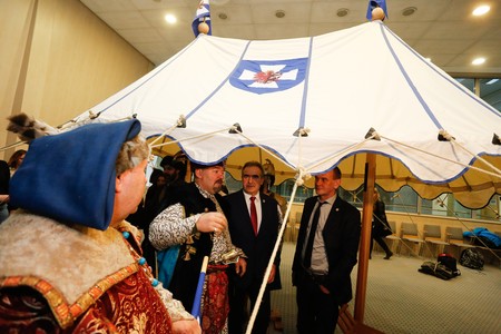 Symboliczne przekazanie namiotów dla Chorągwi Husarskiej Województwa Kujawsko-Pomorskiego, fot. Mikołaj Kuras