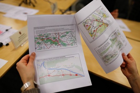Briefing marszałka województwa w sprawie przebiegu S-10, fot. Mikołaj Kuras