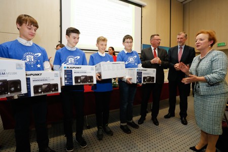 Uroczyste wręczenie nagród w marszałkowskich konkursach edukacyjnych, fot. Mikołaj Kuras