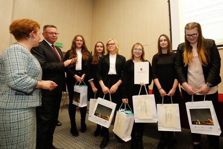 Zdobywcy pierwszego miejsca – zespół Publicznego Gimnazjum nr 1 w Radziejowie, fot. Mikołaj Kuras