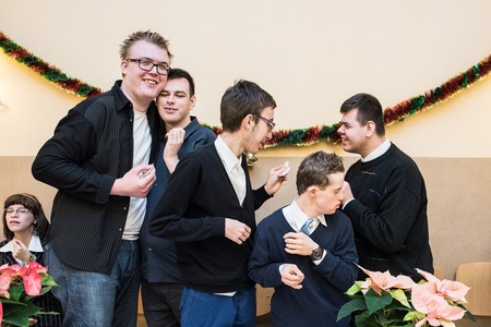 Spotkanie wigilijne w Ośrodku Braille’a, fot. Tymon Markowski