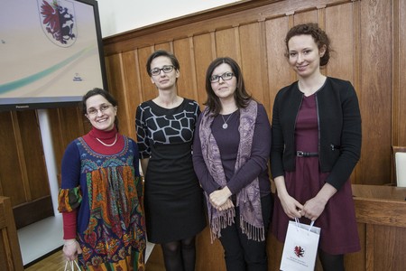 Laureatki czwartej edycji dyktanda, fot. Andrzej Goiński